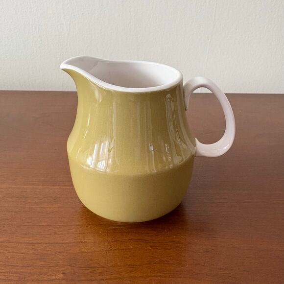 VTG Mikasa Tampa Cream & Sugar Set | Olive Green | D1450 Japan Cera-Stone | EUC - Picture 9 of 14